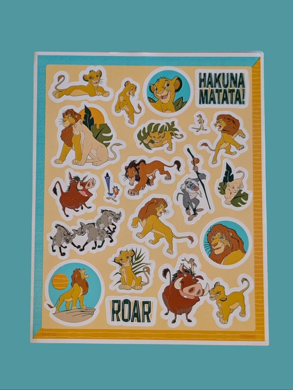 Disney's Lion King Unused Sticker Sheet